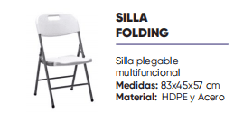 silla de exterior plegable folding