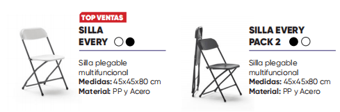 sillas de exterior plegable